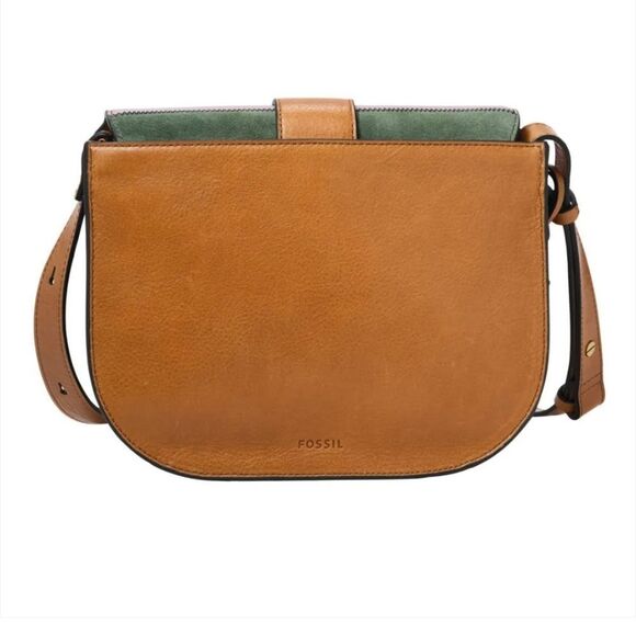 Fosil Rare Multicolor Patchwork Wiley Saddle Bag - Picture 3 of 16